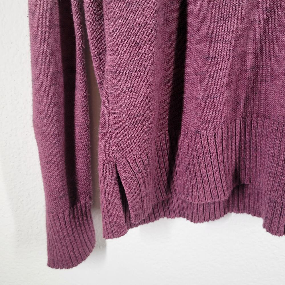 American Eagle Knit Sweater Womens Medium Ombrea Beige‎ Pink Criss Cross V Neck - Picture 6 of 10